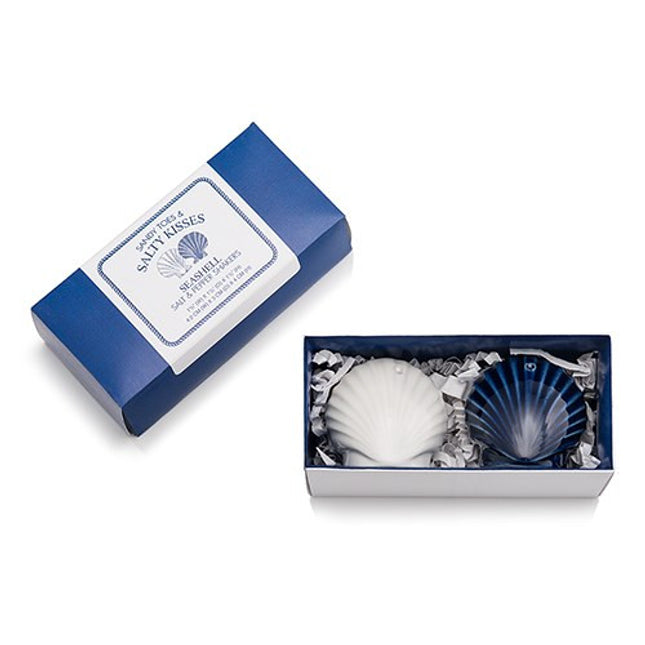 Seashell Salt and Pepper Shaker Set Wedding Party Favor with Gift Box