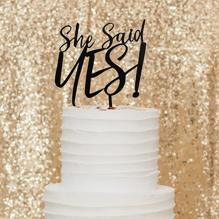 She Said Yes to the Dress Cake Topper
