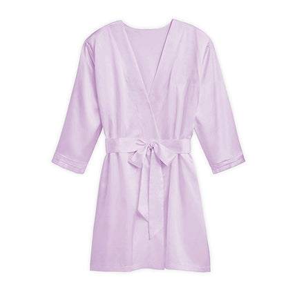 Personalized Silky Solid Color Kimono Bridesmaid Robe
