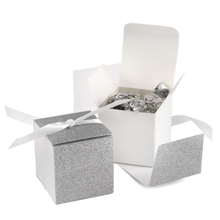 Glitter Wrapped Wedding Party Favor Boxes