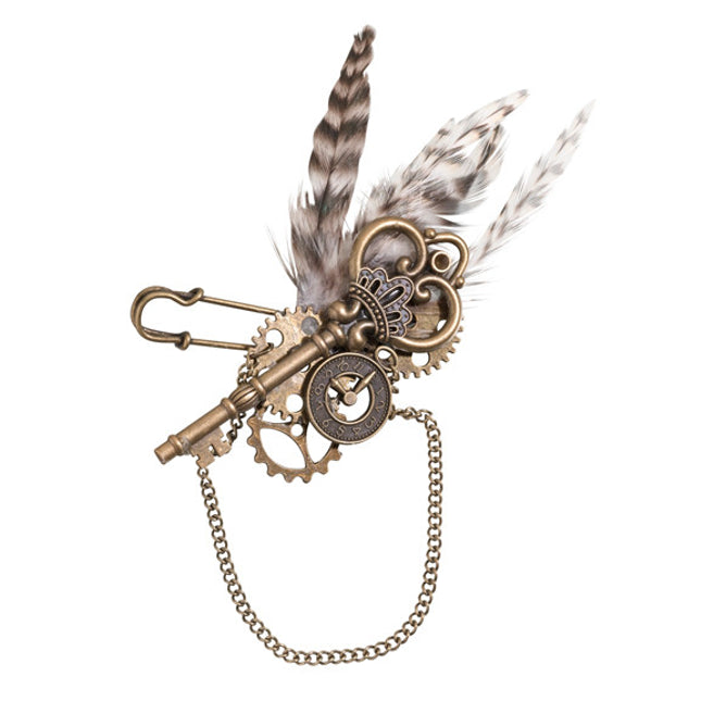 Steampunk Wedding Groom Groomsmen Boutonniere