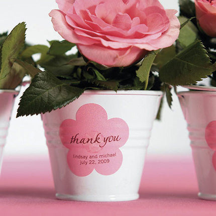 Mini Metal Pail Party Wedding Favor (Pack of 12)