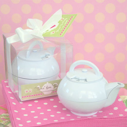 Time for Tea Teapot Timer Wedding Party Favor with Box