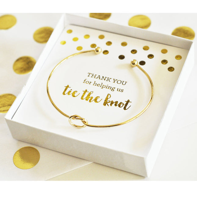 Thank you for...Tie the Knot Bridal Party Bracelet