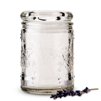 Floral Glass Small Mason Jar Party Favor with Lid