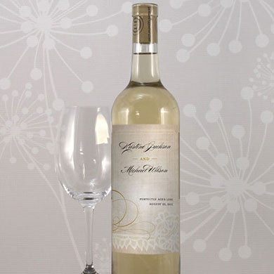 Vintage Lace Wine Bottle Label