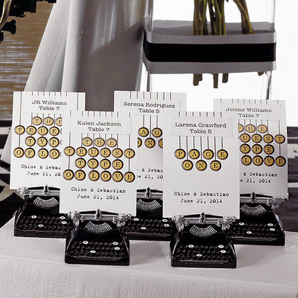 The Vintage Typewriter Place Card and Card holders (sold separately).