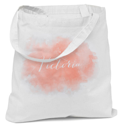 Personalized Watercolor Wedding Party Welcome Tote Bag