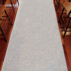 White Wedding Aisle Runner with Hearts