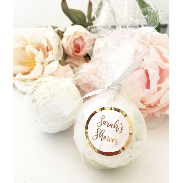 Custom Personalized Bath Bomb Foil Wedding Party Favors (Pack of 12)