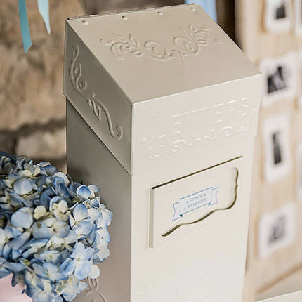 "Special Delivery" Vintage Wedding Ceremony Letter Box - A great guest book alternative.