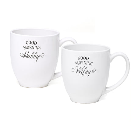 Good Morning Wifey/Hubby Coffee Cup Gift Set