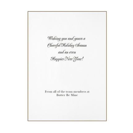Personalized Christmas Card with Cowboy Boots Christmas Branding (25-Cards)