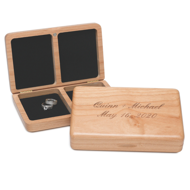 Personalized Wooden Ring Box